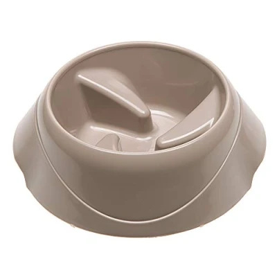 Imagen de Ferplast Comedero Antivoracidad Para Perros De Talla Grande Magnus Slow Large, 1.5 Litros, Plástico Antideslizante, L, Beige