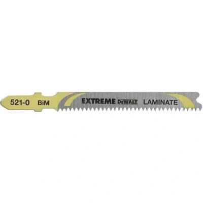 Imagen de DeWalt DT2080 QZ Hojas de sierra calar HCS, 82 mm, paso 1,7 para madera, todo tipo laminados hasta 15 mm espesor