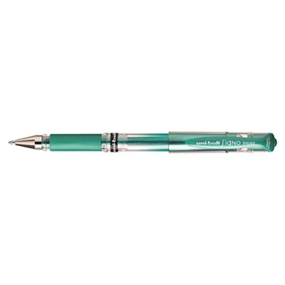 Imagen de Uni ball gel rollerball SIGNO amplio UM 153, verde metálico