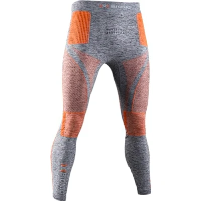 Imagen de X Bionic Energy Accumulator 4.0 Pants Men Capa De Base Pantalones Funcionales, Hombre, Grey Melange/Orange, 2XL