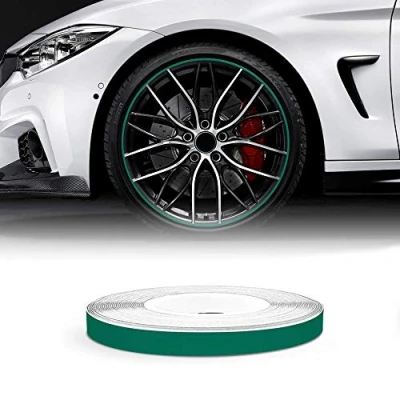 Imagen de 4R Quattroerre.it 10306 Wheel Trim Tiras adhesivas Reflectantes para Llantas de Coche, Verde, 5 mm x 6 mt