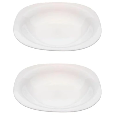 Imagen de AC Pack de 2 Platos Modelo Boreal Hondo 22 cm Material Resistente Apto para lavavajillas y microondas Ideal el hogar, Cocina hosteleria.