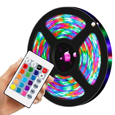 Imagen de Fowybe luces Led para Dormitorio, luz RGB con mando a distancia, TV LED, que cambian color el festival del partido la decoración hogar habitación