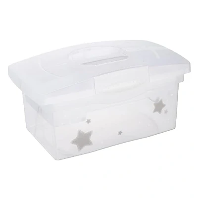 Imagen de keeeper Caja Traveller Estrellas, organizadora con tapa, Patryk, Blanco nórdico