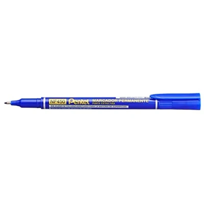 Imagen de Pentel Extra Fine Permanent Marker Blue Pack of 12
