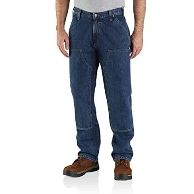 Imagen de Carhartt Loose Fit Double Front Logger Jean Jeans, Canal, 34W x 34L para Hombre