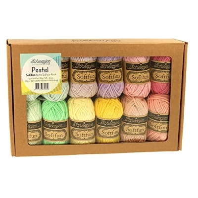 Imagen de Scheepjes Softfun Colour Pack 12 x 20 Gram (1 box)