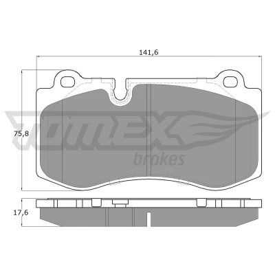 Imagen de TOMEX brakes TX 16 87 Juego de pastillas freno Eje delantero preparado para indicador desgaste MERCEDES BENZ: SL Cabrio, Clase E Berlina