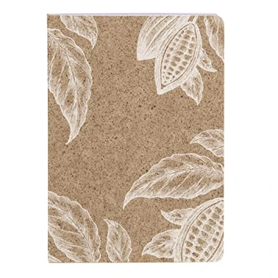 Imagen de Clairefontaine ES 83543C Una cubierta de cuaderno con hilo cosido Papel hecho cáscaras cacao A6 10,5x14,8 cm 96 páginas rayadas 90g marfil 3 visuales, libr. aleatorio