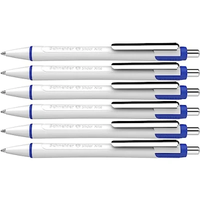Imagen de Schneider 133286 Slider Xite Bolígrafo (tinta azul, grosor de trazo XB, mina indeleble, 6 unidades), color azul