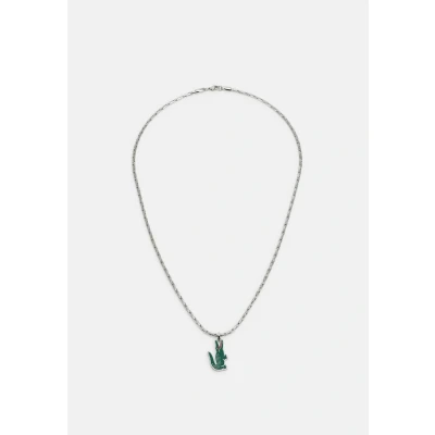 Imagen de Lacoste Unisex Collar silvercoloured/green, Talla: One Size, Silver coloured/green