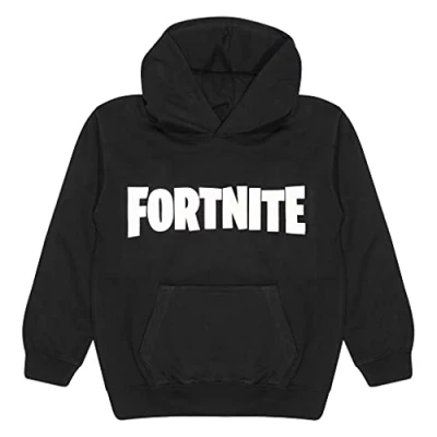 Imagen de Fortnite Logotipo del Texto Niños Sudadera con Capucha Negro 128