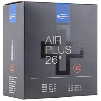 Imagen de Schwalbe Sv 13 Ap Cámara de Aire para Bicicleta, Unisex Adulto, Negro, 26 Pulgadas