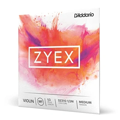 Imagen de D&#039;Addario 1/2 Scale Medium Tension Zyex Violin String Set