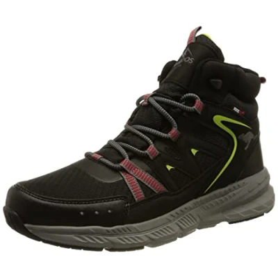 Imagen de KangaROOS K UO Nod Mid RTX, Zapatos para Senderismo Unisex Adulto, Jet Black Lime, 43 EU