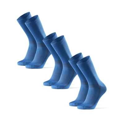 Imagen de DANISH ENDURANCE Calcetines de Ciclismo Altos, Acolchados y Transpirables, Anti ampollas, para Hombres Mujeres, 3 Pack