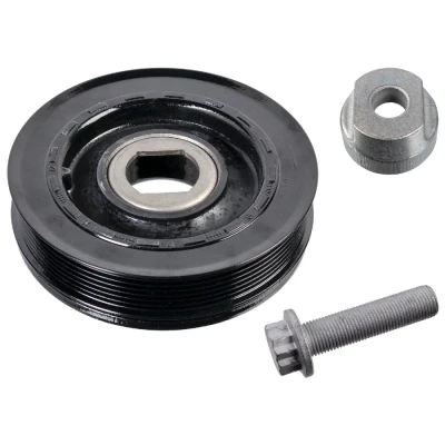 Imagen de FEBI BILSTEIN 175310 Polea de cigüeñal 7PK 158 con conector tubo, tornillo, para RENAULT: GRAND SCENIC 4, MEGANE 3 Grandtour