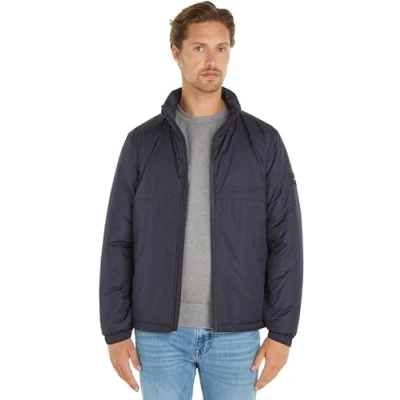 Imagen de Tommy Hilfiger Portland Stand Collar Chaqueta de entretiempo, Hombre, Talla: Large, Desert sky