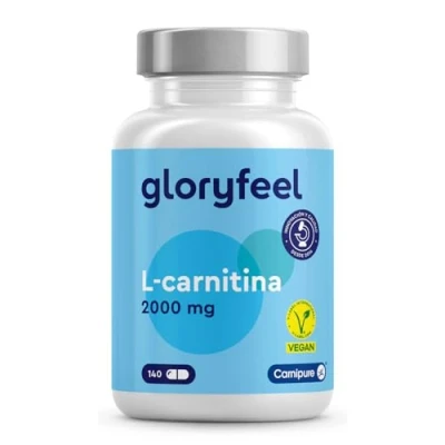 Imagen de L Carnitina 2000 mg Primera calidad: Carnipure® de Lonza 140 Cápsulas Energía y resistencia Probada en laboratorio, Vegana, sin aditivos, fabricada Alemania