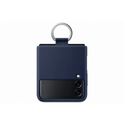 Imagen de Funda De Silicona Con Anillo Samsung Navy Para Galaxy Z Flip3 5g