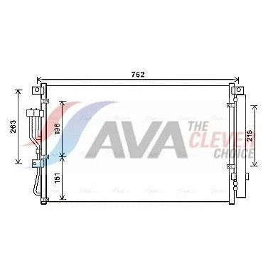 Imagen de PRASCO HY5345D Condensador con secador 13,3 8,9 Aluminio 677