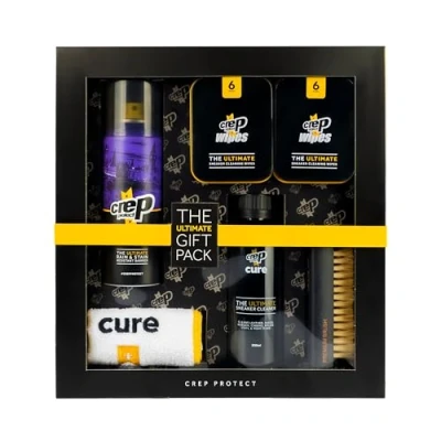 Imagen de Crep Protect Lo último en cuidado del calzado, Paquete de regalo Spray protector calzado Limpiador zapatillas Toallitas Limpieza rápida Cepillo primera Calidad