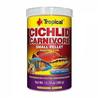 Imagen de Tropical cich Lid Carnivore Small Pellet, 1er Pack (1 x 1 l) Comida para Mascotas, Natural, 1000 ml, 360
