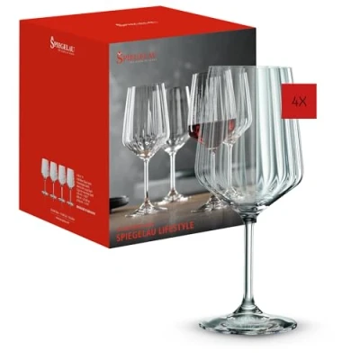 Imagen de Spiegelau &amp; Nachtmann 4450171 Juego de 4 copas vino tinto (cristal, 630 ml)