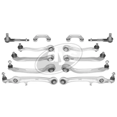 Imagen de DYS 29 21455 Juego de reparación del Brazo suspensión oscilante transversal Eje delantero AUDI: A6 C6 Avant, Berlina