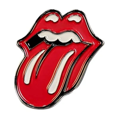 Imagen de The Rolling Stones Classic Tongue Large Pin Badge talla única, One Size, Metal