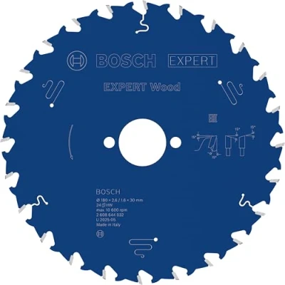 Imagen de BOSCH 2608644032 Disco de sierra circular CSB Expert madera: 180x30x24D