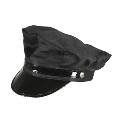 Imagen de WIDMANN MILANO PARTY FASHION 03608 sombrero chófer, negro, conductor, sombrero, tocado, accesorio, fiesta temática, carnaval