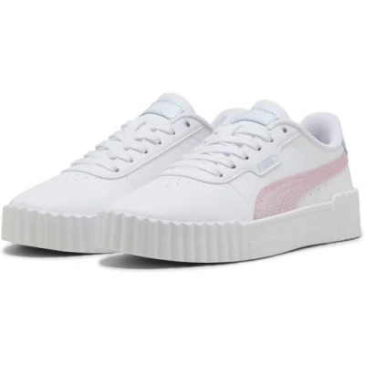 Imagen de Puma Carina Blurry Dreams Unisex Zapatillas para niños, Talla: 38, White/rose mauve/cool weather Zapatos