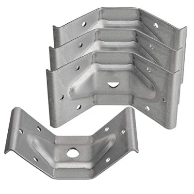 Imagen de SO TECH 4 x Herraje para Pata de Mesa Acero Galvanizado 60 100 mm Construcciones Robustas Conector