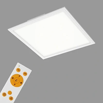 Imagen de Briloner — panel de techo led, led regulable, control temperatura color, IP20, remoto, 24 W, 2400 lúm, 45x45cm, plafon techo, color blanco, lámpara salón