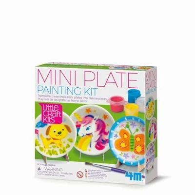 Imagen de 4M 404761 Little Craft Mini Plates Painting Kit, Multi Colour