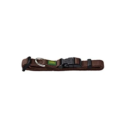 Imagen de HUNTER Vario Basic Collar para Perro, Resistente, Flexible, Cierre de presión, tamaño M / 2,0, Color marrón