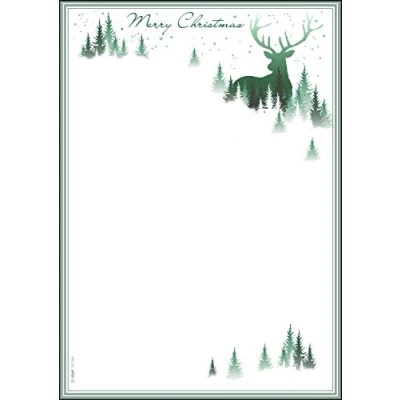 Imagen de SIGEL DP284 Papel de carta con modernos elementos verdes, A4, 90g, 25 hojas