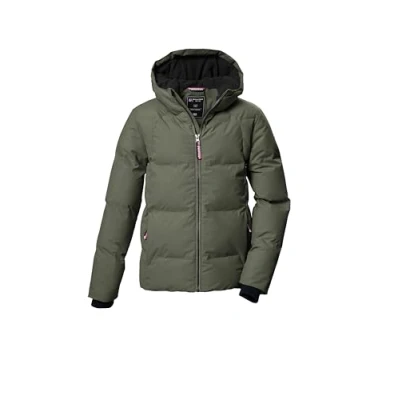 Imagen de killtec Niñas Chaqueta acolchada/chaqueta de invierno con capucha KOW 357 GRLS QLTD JCKT, moos, 164, 42150 000