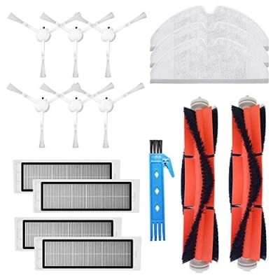 Imagen de BSDY YQWRFEWYT Kit de Accesorios para Xiaomi XM200022 Robot Aspirador 1C 25012 Piezas 2 Principal Cepillo 4 Lateral 6 Filtro HEPA 3 Mopas