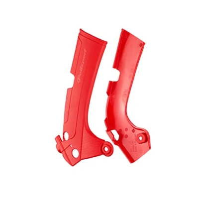 Imagen de Polisport 8466400002 Juego de Protectores chasis Fabricados en plástico Duradero y Resistente a los Impactos Compatible con Motocicletas Honda Color Rojo