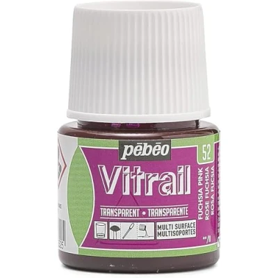 Imagen de Pebeo Pintura Vitrail, Rosa Fucsia, 45 ml (Pack of 1),