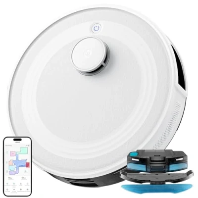 Imagen de Lefant Robot Aspirador y Fregador, 5500Pa de Potente Succión, 240 Min, Navegación dToF, Limpieza Personalizada, Mapeo 3 Pisos, WiFi/App/Alexa, Tecnología Mejorada Evitación Obstáculos PSD, M2
