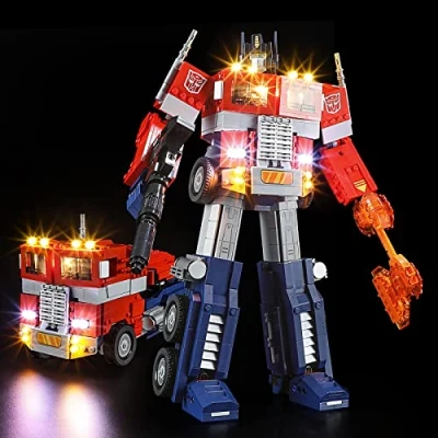 Imagen de YEABRICKS Kit de Luces LED para Lego 10302 Creator Expert Optimus Prime Modelo Bloques Construcción (Juego NO Incluido)