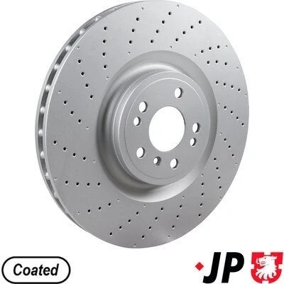 Imagen de JP GROUP 1363108500 Disco de freno Eje delantero 375 36 5 ventilación interna, perforado revestido MERCEDES BENZ: Clase ML, GLS, GL