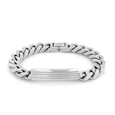 Imagen de Tommy Hilfiger ID Pulsera silvercoloured, Hombre, Talla: One Size, Silver coloured