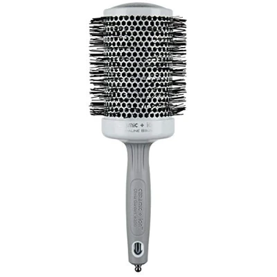 Imagen de cepillo de pelo redondo Mega Ceramic + Ion 65, antiestático con cuerpo cerámica y cerdas nylon, 65/85 mm