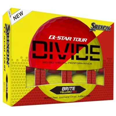 Imagen de Srixon Q Star Divide 12 Pelotas de Golf Calidad Tour Juego Corto Núcleo FastLayer Alta Compresión Pelota