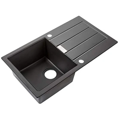Imagen de Franke 114.0496.053 granito fregadero de cocina con un solo Bowl, Onyx