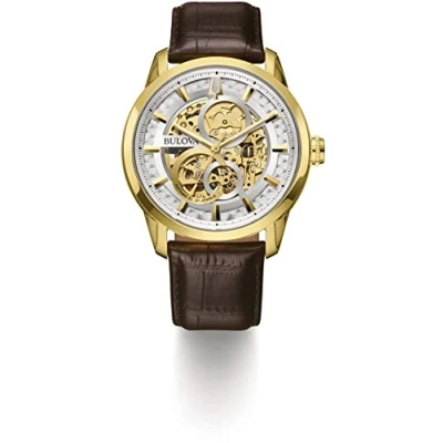 Imagen de Bulova Reloj Analógico para Hombre de Automático con Correa en Cuero 97A138